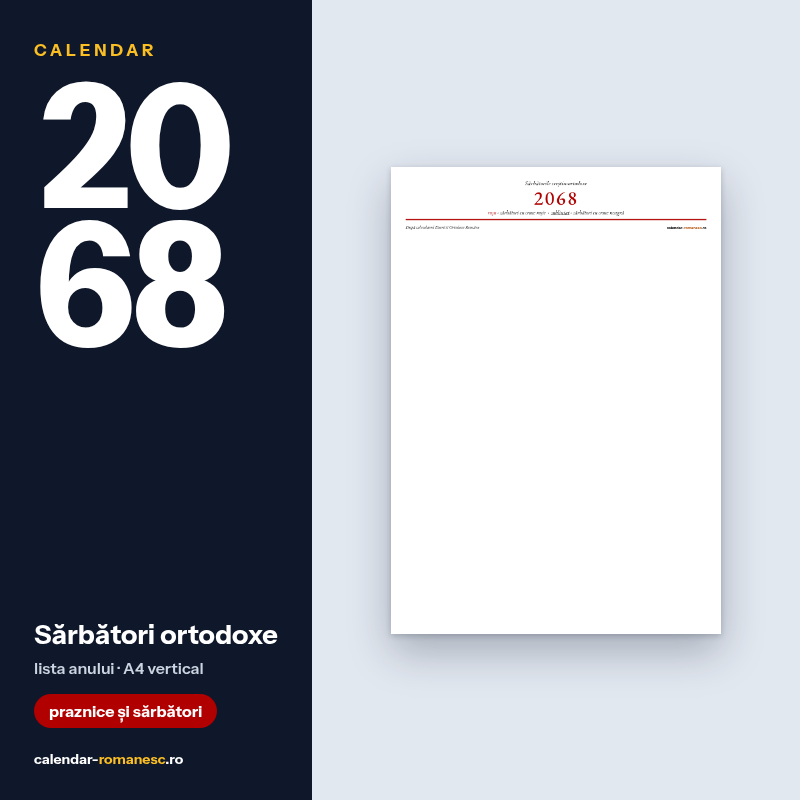 Sărbători ortodoxe 2068 - previzualizare