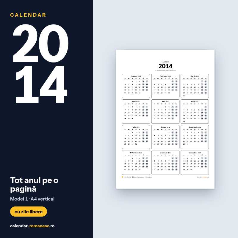 Tot anul · Model 1 2014 - previzualizare