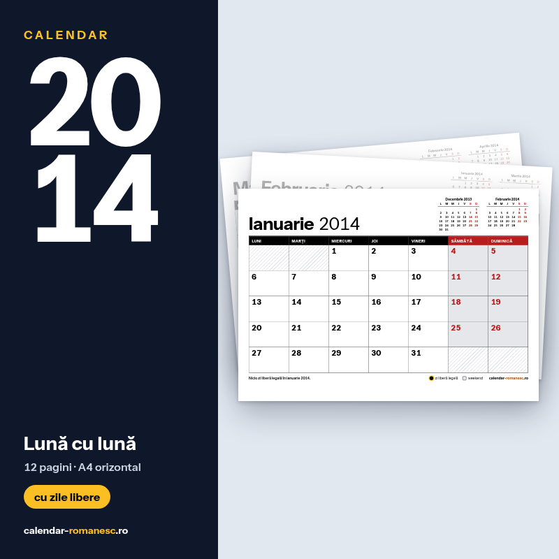 Lună cu lună 2014 - previzualizare