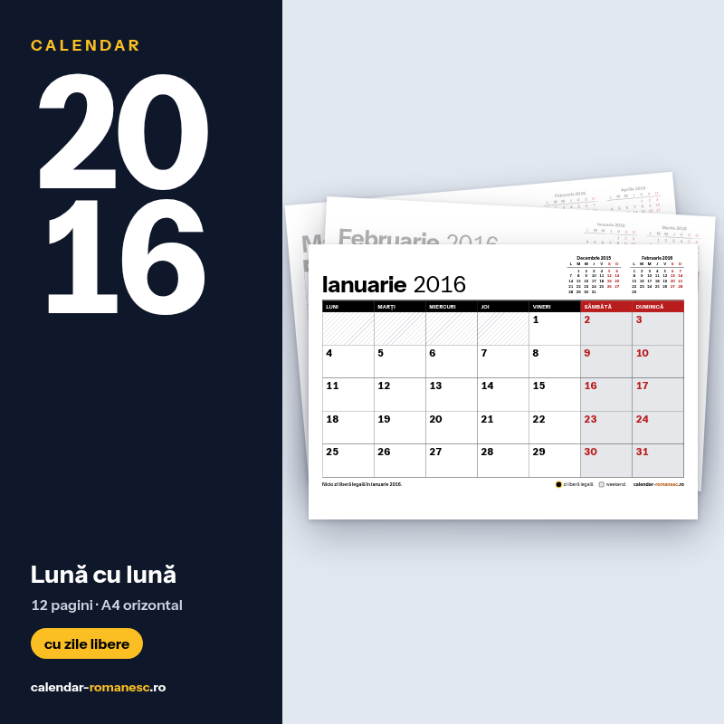 Lună cu lună 2016 - previzualizare