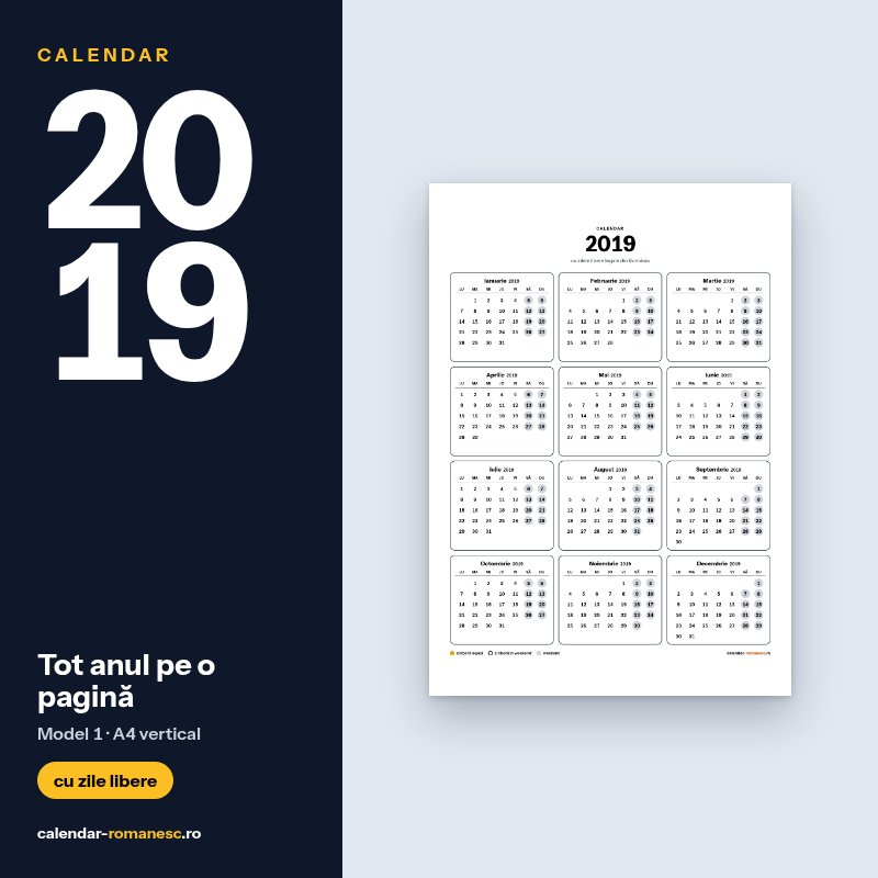 Tot anul · Model 1 2019 - previzualizare