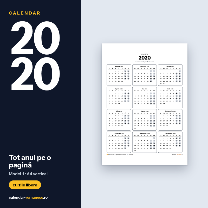Tot anul · Model 1 2020 - previzualizare