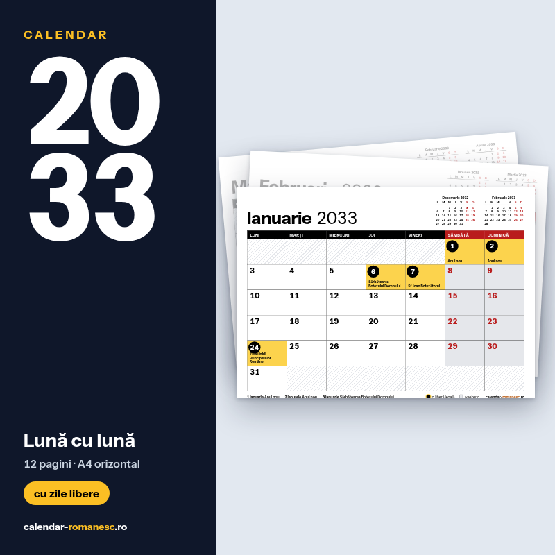 Lună cu lună 2033 - previzualizare