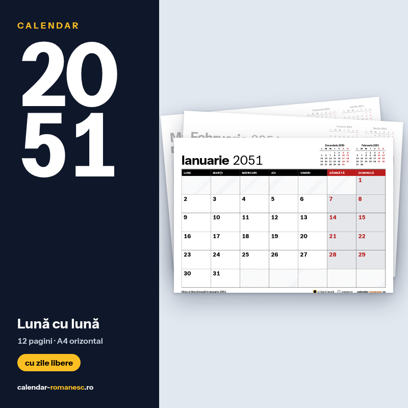 Lună cu lună 2051 - previzualizare