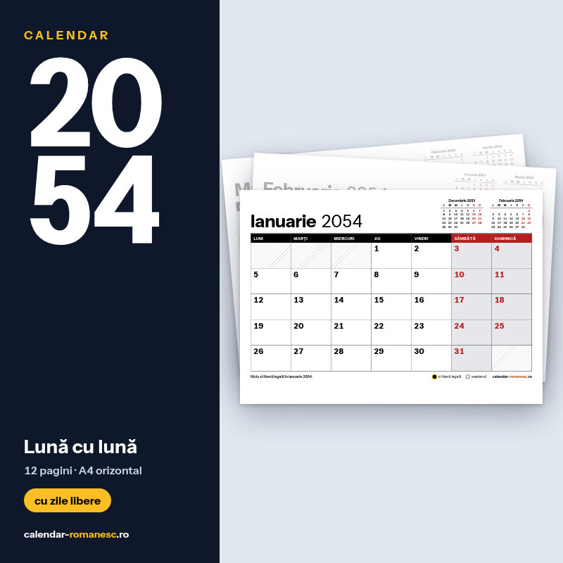 Lună cu lună 2054 - previzualizare