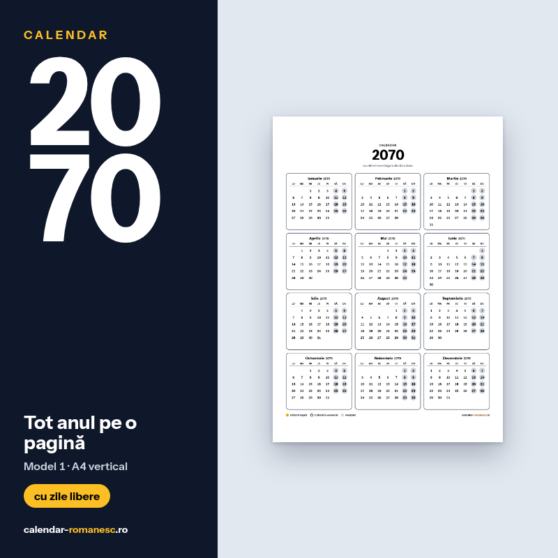 Tot anul · Model 1 2070 - previzualizare